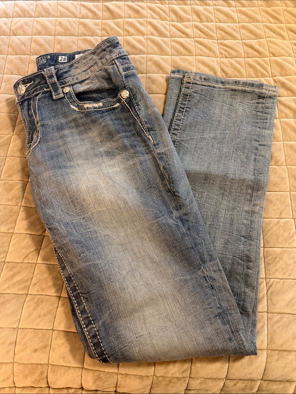 Miss Me Light Blue Bootcut Jeans